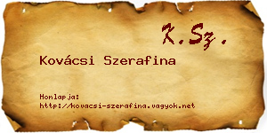 Kovácsi Szerafina névjegykártya